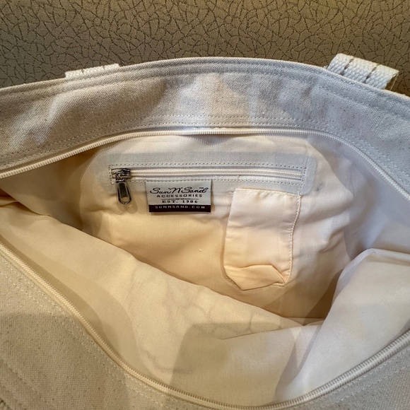 Sun “N” Sand Canvas Large Beach Tote NWT - Picture 4 of 13